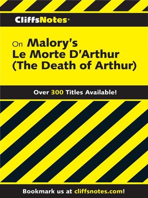 cover image of CliffsNotes on Malory's Le Morte Darthur